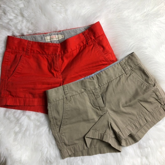 J. Crew Pants - J. Crew Size 2 Chino Shorts Lot of 2